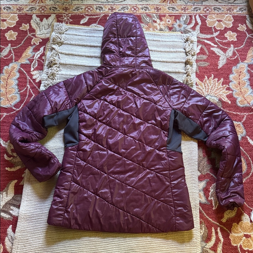 Smartwool Jacket smartloft wool loft gorgeous Wine burgundy fig NEW Women’s L - Picture 5 of 13